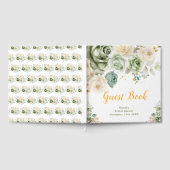 Sage Green and Cream Floral Bridal Shower Gastenboek (Volledig)