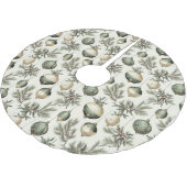 Sage Green and Gold Christmas Ornaments Kerstboom Rok (Gekanteld)