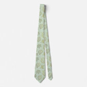 Sage Green and Gold Wedding Neck Tie Stropdas (Voorkant)