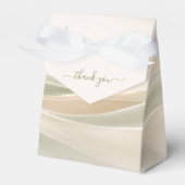 Sage Green and Ivory Favor Boxes Bedankdoosjes (Voorkant Zijde)