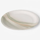 Sage Green and Ivory Papieren Bordje (Gekanteld)