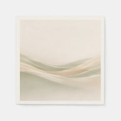 Sage Green and Ivory Servet (Voorkant)