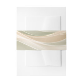 Sage Green and Ivory Wedding Uitnodigingen Wikkel