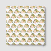 Sage Green and Peach Floral Pumpkins Baby Shower Gastenboek (Achterkant)