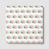 Sage Green and Pink Floral Birthday Party Gastenboek (Achterkant)