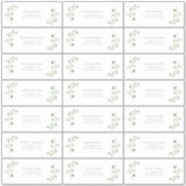 Sage Green Arch Botanische bruiloft Gastadres Sticker (Voorkant)