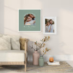 Sage green arch foto bruiloft cadeau home decor foto afdruk<br><div class="desc">Beter samen een paar boog foto's bruiloft aankondiging en geschenk poster print. Moderne,  groenachtige Sage-kleurweg.</div>