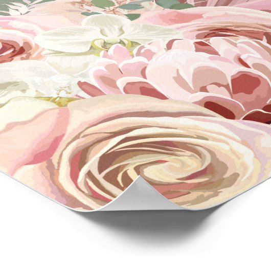 Sage Green Arch Pampas Grass Weddenschap Welkomstt Poster (Hoek)