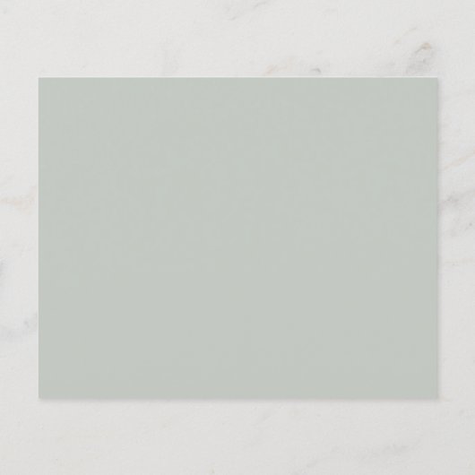 Sage green arch photo wedding Save the Date card (Achterkant)