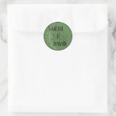 Sage Green Arch Wedding Sticker (Tas)