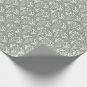 Sage Green Art Deco | Moderne kustluxe Cadeaupapier (Hoek)