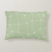 Sage Green Art Design Pillow Hoesje Accent Kussen (Achterkant)