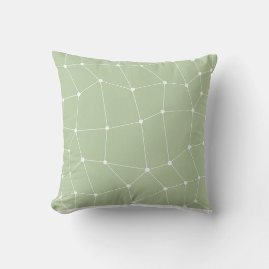 Sage Green Art Design Pillow Hoesje Kussen (Voorkant)