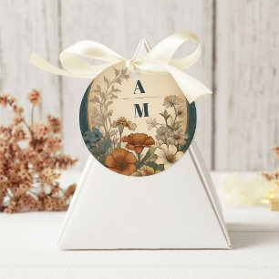 Sage Green Art Nouveau Alphonse Mucha Wedding Ronde Sticker