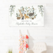 Sage Green Australian Animals Neutral Baby Welcome Spandoek (Insitu)