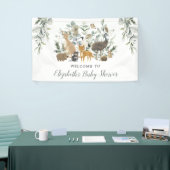 Sage Green Australian Animals Neutral Baby Welcome Spandoek (Beurs)