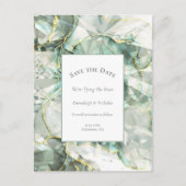 Sage Green Aventurine Crystal Bewaar de datum Briefkaart (Voorkant)