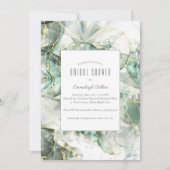 Sage Green Aventurine Crystal Vrijgezellenfeest Kaart (Voorkant)