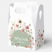 Sage Green Baby Bloom Baby shower Bedankdoosjes (Geopend)