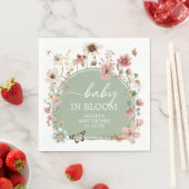 Sage Green Baby Bloom Baby shower Servet (Insitu)