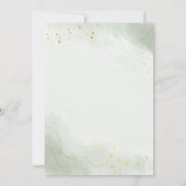 Sage Green baby brouwt groen baby shower Kaart (Achterkant)