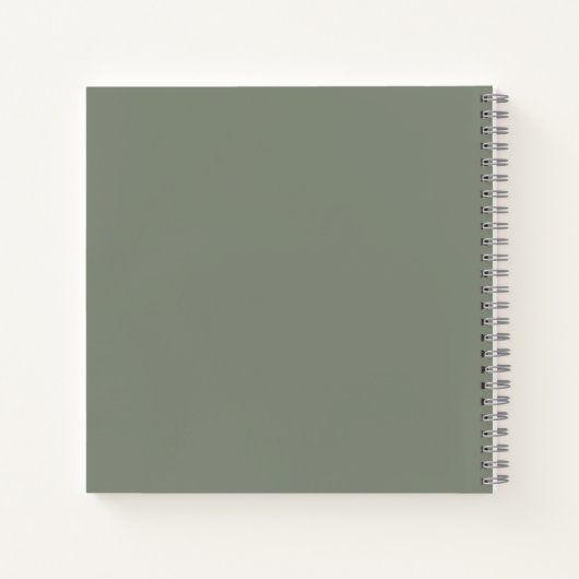 Sage Green Baby Footprint Baby shower Guest Book Notitieboek (Achterkant)