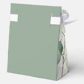Sage Green Baby Shower Bedankdoosjes (Achterkant)