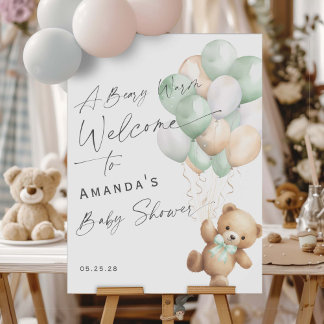 Sage Green Barly wachten Geslacht Neutraal Welkoms Poster