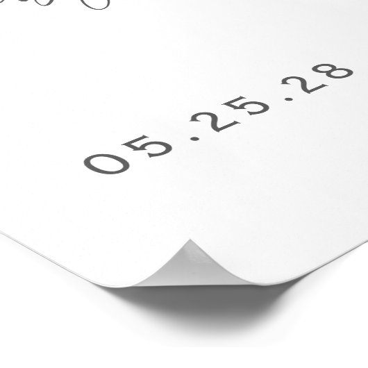 Sage Green Barly wachten Geslacht Neutraal Welkoms Poster (Hoek)