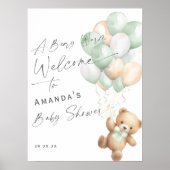 Sage Green Barly wachten Geslacht Neutraal Welkoms Poster (Voorkant)