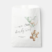 Sage Green Barly Wachten Modern Neutraal baby show Bedankzakje (Voorkant)