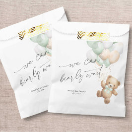 Sage Green Barly Wachten Modern Neutraal baby show Bedankzakje