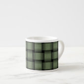 Sage Green Basket Weave Espresso Kop (Voorkant rechts)