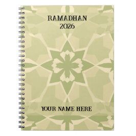Sage Green Bauhaus Islamic Journal Notitieboek