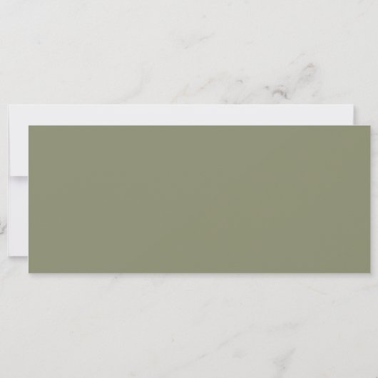 Sage Green Beach Ship Boarding Pass bruiloft Save The Date (Achterkant)