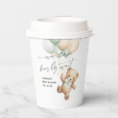 Sage Green bearly wachten Neutrale douche Papieren Bekers (Achterkant)