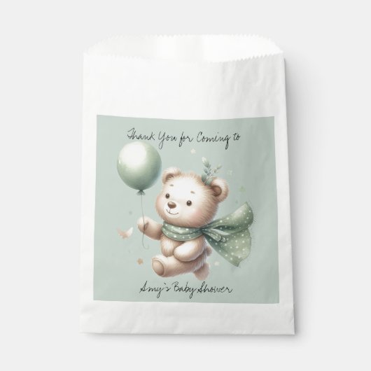 Sage Green Beer Baby shower Mama To Be Bedankzakje (Voorkant)
