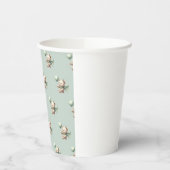 Sage Green Beer Baby shower Papieren bekers (Links)