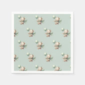 Sage Green Beer Baby shower servetten (Voorkant)