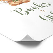 Sage Green Beer Ballonboeken en geschenken Poster (Hoek)