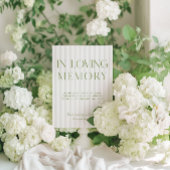 Sage Green & Beige bruiloft in liefdevol geheugent Kaart