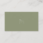 Sage Green Berries en Leaves Wedding RSVP Kaart (Achterkant)