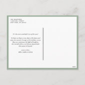 Sage Green Beste Kerstman Laat me Kerstmis uitlegg Feestdagenkaart (Achterkant)