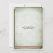 Sage Green  Bibliotheek Boek Secret Garden Save The Date (Achterkant)