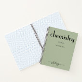 Sage Green Black Specialized Chemistry Notitieboek (Binnen)