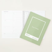 Sage Green Block Quote Large Planner (Display)