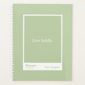 Sage Green Block Quote Large Planner (Voorkant)