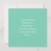 Sage Green Blue Wedding Thank You Note Card Bedankkaart (Achterkant)