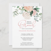 Sage Green Blush Pink Floral Vrijgezellenfeest Bru Kaart (Voorkant)