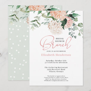 Sage Green Blush Pink Floral Vrijgezellenfeest Bru Kaart